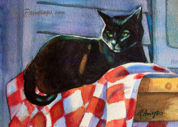 Cat Lovers Cat Paintings by Rachel Armington