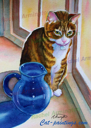 Nikos Tabby Paintin by Rachel Armington