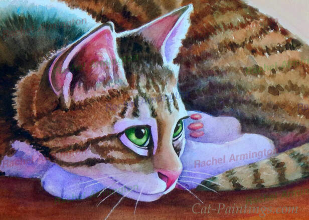 Tiger Cat Paintin by Rachel Armington