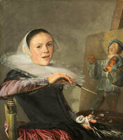 Judith Leyster And Tormented Cats by Cat Artists