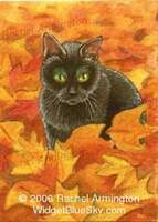 Aceo Autumn Leaves by Rachel Armington