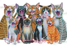 Caroling Cats by Rachel Armington